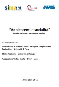 Adolescenti e Socialità