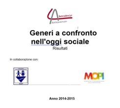 Generi a confronto nell'oggi sociale - 2015