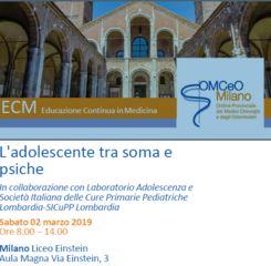 Convegno: L'Adolescente tra Soma e Psiche - Milano...