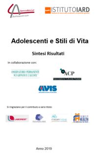 Indagine "Adolescenti e Stili di Vita"  -  2019 - ...