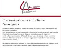 GLI ADOLESCENTI REAGISCONE BENE ALKL'EMERGENZA  - ...