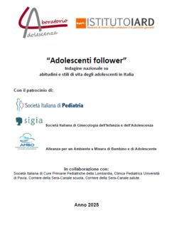 Adolescenti Follower - Indagine Nazionale 2025